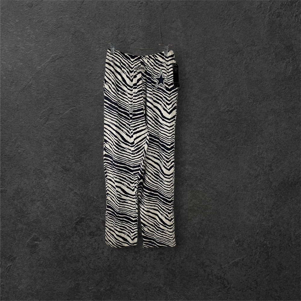 NWT Zubaz Mens NFL Team Apparel Dallas Cowboys Zebra‎ Animal Pants Small